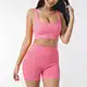 seamless shorts and top set