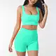 seamless shorts and top set